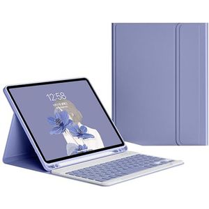 Toetsenbordhoes voor iPad (A16) 11e/10e Generatie, Afneembare Toetsenbordhoes voor iPad A16 11 Inch 2025 10e Generatie 10,9 Inch 2022,Dark purple