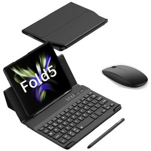 EndyTech Galaxy Z Fold 5 toetsenbord en muis combo met S-pen, zwart, draadloos, Bluetooth, compatibel voor Samsung Galaxy Z Fold 5 5G, set