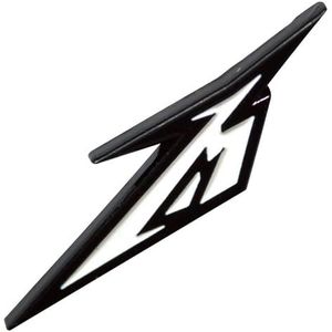 Metallica Zwart And Wit Band Logo Pin Badge One Size