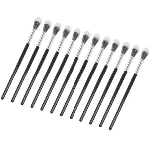 Make-upborstelset met Zachte Haren, 12-delige Draagbare Kleine Stippelborstelset voor Blozen enmet Dubbellaagse Borstelharen, Duurzaam Ontwerp en Gemakkelijk Te Gebruiken