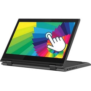 Lenovo Chromebook 300e 2-in-1 touchscreen laptop, 11,6 inch (1366x768), Intel Celeron N4020, 4GB RAM, 32GB SSD, Japans toetsenbord, Chrome OS (gereviseerd)