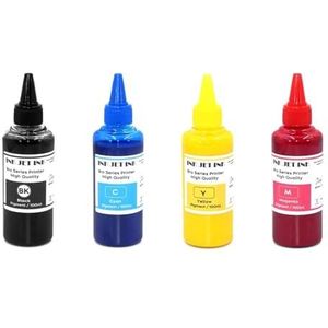 4-kleuren 100ML navulinktkits LC401 401XL 411 411XL 421 421XL 431 431XL 451 451XL-serie for Brother-printers(Pigment ink)
