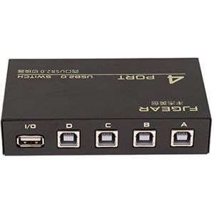 4Ports USB Handmatig Delen Schakelaar HUB Selector Switcher voor Printer Scanner