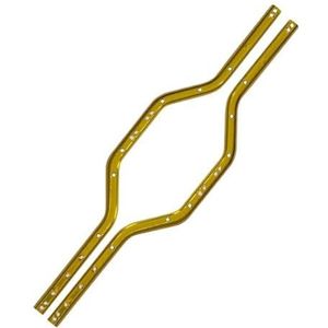 IWBR Chassis Frame Railligger Side 1/24 RC Crawler Auto Axiale SCX24 90081 C10 AXI00002 AXI00006 Fit for Ford Bronco Upgrades onderdelen (Size : Yellow)