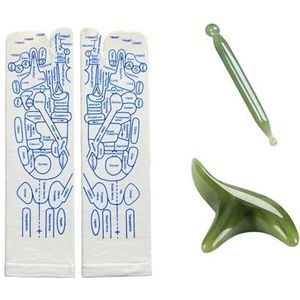 Voetmassage acupunctuurpunt sokken voetmassage honderd acupunctuursteek sokken voetmassage meridiaan diagram sokken (kleur: pak 4, maat: heren)