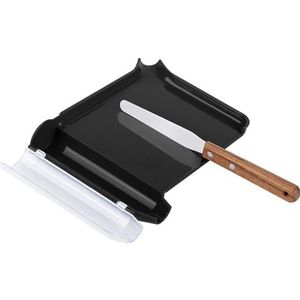 Rechterhand Pil tellade met RVS Blade + Hout Handvat Zwart