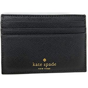 Kate Spade New York Graham Card Case Wallet (Greta Court WLRU5200 Black Glitter)