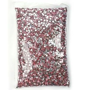 Groothandel Hars niet-hotfix strass steentjes flatback kristallen strass glitters steen Groot pakket voor DIY nagel-15 Dk Roze-4.0mm SS16-25000 stuks