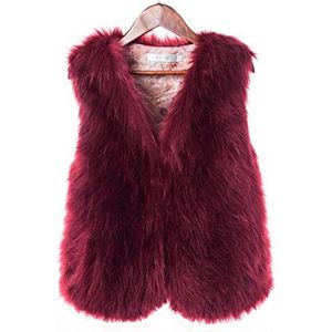 GL SUIT - Korte Faux Fur Winter Vest - Dames - Mouwloos - Gilet