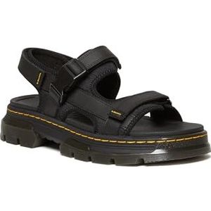 Dr. Martens Unisex-Adult Forster Poly Rip Stop Sandaal, Zwart, 7 Women/6 Men