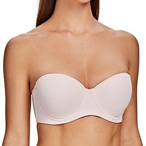 MELENECA Dames Comfort Beugel Ongewatteerde Grote Borsten Strapless bh Zacht roze 70H