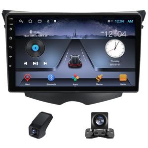 9inch Car Radio Touchscreen geldt voor Hyundai Veloster FS 2011-2017, Achteruitrijcamera Compatibel met CarPlay/Android Auto/Bluetooth AM FM/RDS Radio GPS-navigatie 4GLTE 5GWIFI(A,NF-2)