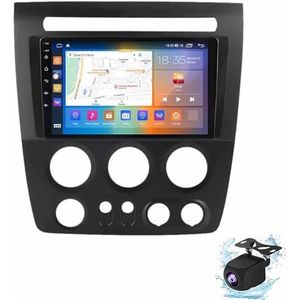 Android 13.0 Radio 2 Din Auto Stereo 10"" Touchscreen Autoradio Voor Hummer H3 2005-2010 met Bluetooth/wifi/GPS Navigatie/FM Radio/Stuurwielbediening/AHD Omgekeerd Beeld(M6O0S(6G+128G))