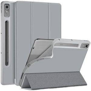 Geschikt for Lenovo Xiaoxin Pad Pro 12.7 ""P12 12.7"" Tablet Case Vouw PU Lederen Schokbestendige Cover Smart Case (Color : Gray, Size : For Lenovo P12 12.7 inch)
