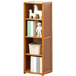 Boekenplank Boekenkast Boekenrek Bamboe Boekenplank Grote Open Opbergboekenplank Moderne Boekenkast Voor Thuiskantoor Decor Displayrek Boekenplanken Boekenkasten (Color : A, Size : 30 * 30 * 101cm)