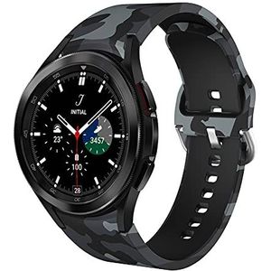 Tyogeephy Compatibel met siliconen 20 mm band vervangende band voor vrouwen mannen Samsung Galaxy Watch 4 band 40mm 44mm / Classic 42mm 46mm Smartwatch