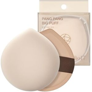 STUDIO17 Pang Pang Big Puff | Make-up Powder Puff voor gezicht | Pluizige Foundation Puff Blender met latex | Koreaanse olijf jonge make-up spons kussen puff voor foundation en poeder | 2,2 inch