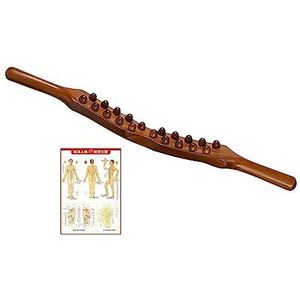 Gua Sha Schrapen Massage Tool met Acupressuur Punten Posters Grafiek voor Lichaam Verkoold