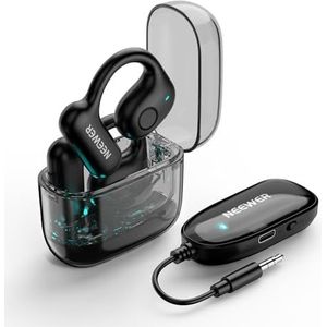NEEWER EB01 2.4G Draadloze 3.5mm TRS Dongle OWS Real Time Monitoring Oortelefoons, Ruisonderdrukking, Mono Track, 30 m bereik, 24H Batterij In Ear Oordopjes Monitor Systeem Compatibel met VM10 VM11