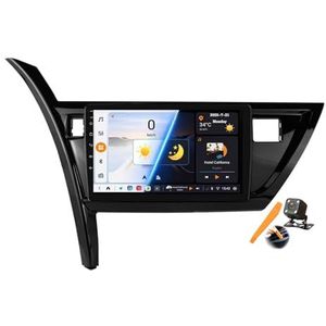 YLOXFW Android 15.0 Autostereo Vervanging voor Corolla Auris 2013-2016 Radio GPS Sat Navi 10'' Cartablet Multimedia Video Player FM BT Ontvanger met 4G WiFi Android Auto Carplay,Y200s