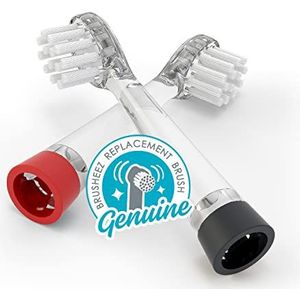 Little Brusheez® Set van 2 vervangende opzetborstels - veilige en zachte elektrische opzetborstels voor kinderen van 1-3 jaar (Spotty The Puppy)