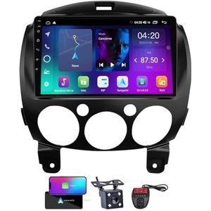 Android 13 9 Inch 2 Din QLED Autoradio Voor Mazda 2 2007-2014 - Camera DVR GRATIS - Steun Carplay Android Auto DSP Stuurwiel FM RDS DAB WIFI 4G Bluetooth 5.0 Split-Screen(NF-1)