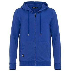 Redbridge Heren sweatjack met capuchon Zip Hoodie met ritssluiting Premium Basic, blauw, 3XL