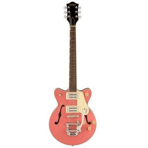 Gretsch G2655T Streamliner Ceneter Block Jr Double-Cut with Bigsby Coral - Semi-akoestische gitaar