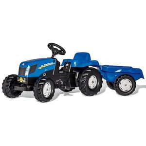 Rolly Toys RollyKid New Holland - Traptractor met Aanhanger