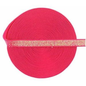 2 5 10 Yard 3/8"" 10mm Metallic Glitter Elastiek Spandex Banden Hoofdband Schouderband BH-band Lingerie Naaiwerk Trim-Virtual Pink AB-10mm-2 Yards