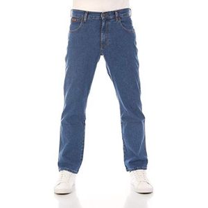 Wrangler Texas Stretch Herenjeans, regular fit, rechte jeans, katoen, zwart, blauw, grijs, W28, W29, W30, W31, W32, W33, W34, W36, W38, W40, W42, W44, Blue Tomorrow (Wss1hr13n), 36W x 30L