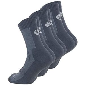 STARK SOUL Merino sokken, dames en heren trekkingsokken van merinowol, (1 of 3 paar) functionele sokken, 3 paar grijs., 39-42 EU