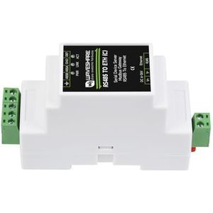 Waveshare RS485 naar RJ45 Ethernet-Convertermodule (C), Industriële RS485 seriële server met elektrische isolatie, TCP/IP naar seriële module, 10/100M auto-onderhandeling RJ45-connector