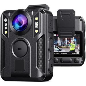 Lichaamscamera M6 Lichaamscamera 2160P / GPS Lichaam Draagbare Camera Ondersteuning 7 Uur Opname 64GB Politie Lichaamscamera Nachtzicht Lichaamscamera