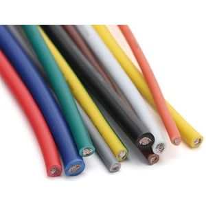 Flexibele Gestrande Koperdraad, UL1015 600V 105 graden Celsius PVC vertinde koperen kabelgoot LED-draad veelkleurig meerdere maten(White,2 Meters 12AWG)