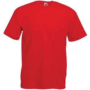 Fruit of the Loom Valueweight T-shirt S M L XL XXL XXXL, Rood, L