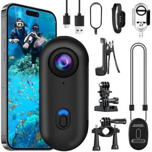 OBEST Mini Action Cam 4K, onderwatercamera, waterdichte actiecamera, POV-camera, vlog
