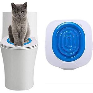 Kattentoilettrainer | Trainingsset voor kattentoilet | Trainingssysteem voor kattentoilet | Leer je kat het toilet te gebruiken