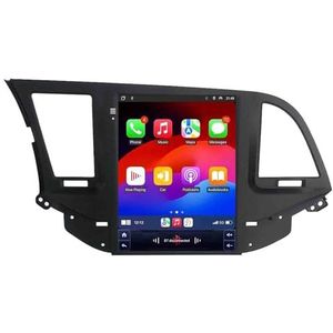 Android 14 2 Din Autoradio 9in Auto Stereo voor Hyundai Elantra 6 2015-2019 met Draadloze Carplay Android Auto Bluetooth GPS Navigatie FM Radio WIFI Stuurwielbediening(H-5(6G+128G))