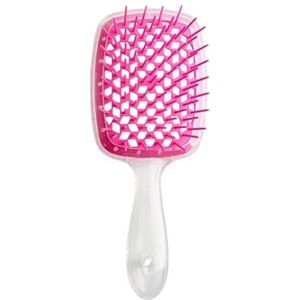 DieffematicSZ kam Wide Tooth Hollow Mesh Comb Ladies Scalp Massage Hairbrush Hollow Home Salon DIY Hair Tools (Color : Purple)