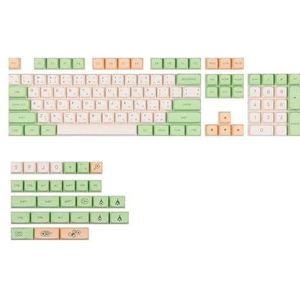 QPSJXN Retro Green 133 XDA PBT profiel PBT sublimatie KEYCAP set compatibel met Otemu MX mechanische toetsenborden (Japans)