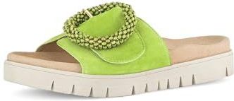 Gabor - Slippers - Appelgroen - Plateauhak - Klittenbandsluiting