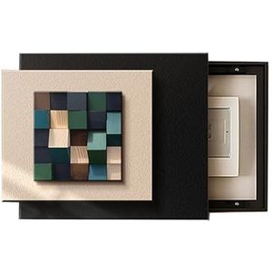 Deksel stroomonderbrekerkast, decoratieve schakelkastafdekking, meterkastafdekking, duw-trek, eenvoudig te openen en te sluiten, for thuis, woonkamer, slaapkamer(Blue,70x50cm)