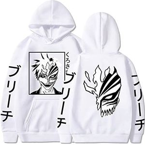 KONDZ Anime Bleach Kurosaki Ichigo Hoodie Jongen/meisjes Sweatshirts Japanse Streetwear Mannen Vrouwen Crewneck Truien Anime Kleding