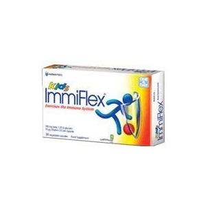 1 verpakking Immitec Kids Immiflex 100 mg + VIT D 30 capsule
