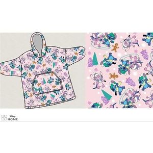 Disney Lilo & Stitch Hoodie Fleece deken, Winter Wonderland - Kind - One Size