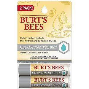 Burts Bees Ultra Conditioning Lip Balm Twin Pack for Unisex 2 x 0.15 oz Lip Balm