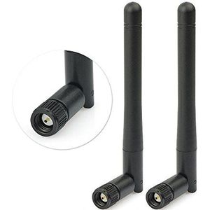 Eightwood externe wifi-antenne 2,4 GHz SMA mannelijke adapter 3dBi omnidirectionele 2 stuks voor wifi-router