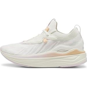 PUMA Dames Softride Stakd Sneaker, Warm White-Grape Mist-Peach Fizz, 8 UK, Warm witte druivenmist perzik bruisend, 42 EU