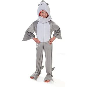 Bristol Novelty - Pluche haai-kostuum voor jongens/meisjes (L) (grijs, wit)